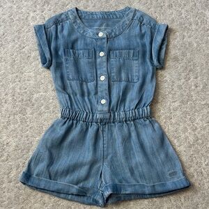 Vineyard Vines Denim Blue Kids Romper